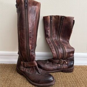 Bed Stu Brown Leather Tall Boots